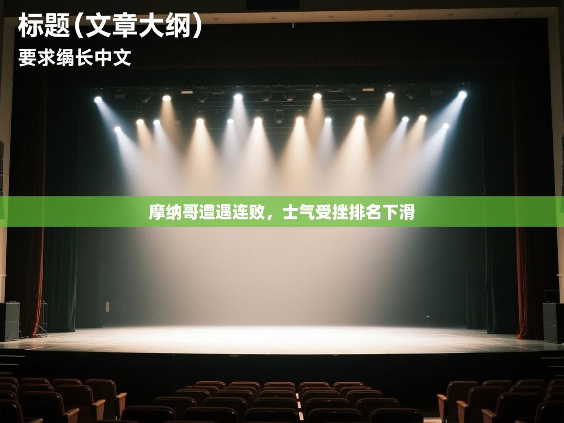 摩纳哥遭遇连败，士气受挫排名下滑